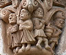 Capitel en la iglesia de Sili&oacute; (Valle del Besaya, Cantabria)