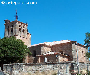 Uno de los principales monumentos: iglesia de Santa María. Salas de los Infantes