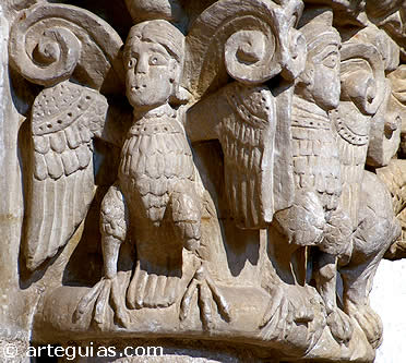Capitel de la iglesia de San Claudio de Olivares, Zamora