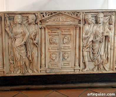 Sarc&oacute;fago romano del siglo III d.C.