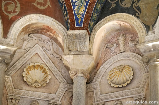 Detalle de los estucos