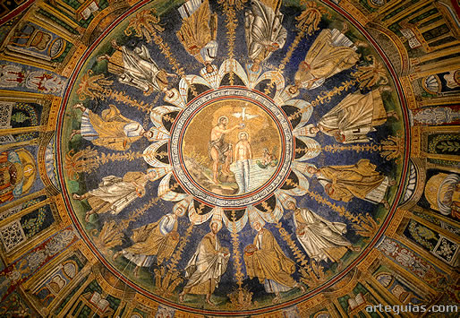 Mosaicos de la cupula del bapstisterio