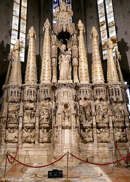 Retablo g&oacute;tico de la Virgen de la Candelaria