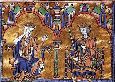 Blanca de castilla y su hisjo Luis IX