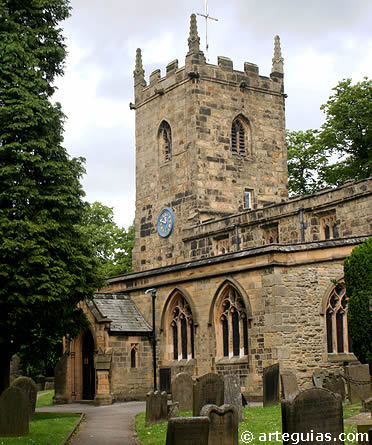 Iglesia de St. Lawrence en Derbyshire