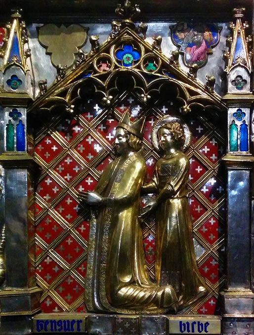 Detalle del retablo g&oacute;tico