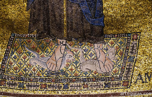 Cristo pisando un drag&oacute;n y un basilisco