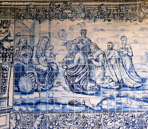 Panel de zulejs con el pasaje de la Epifan&iacute;a