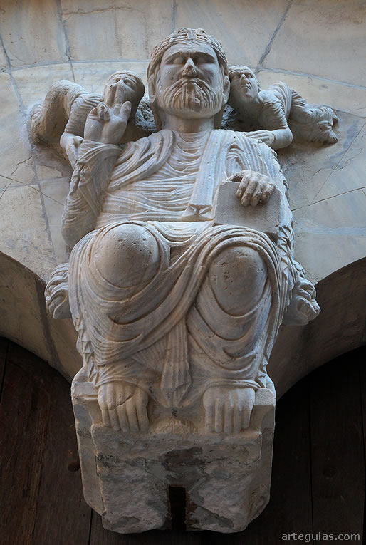 Magn&iacute;fica escultura rom&aacute;nica de Cristo