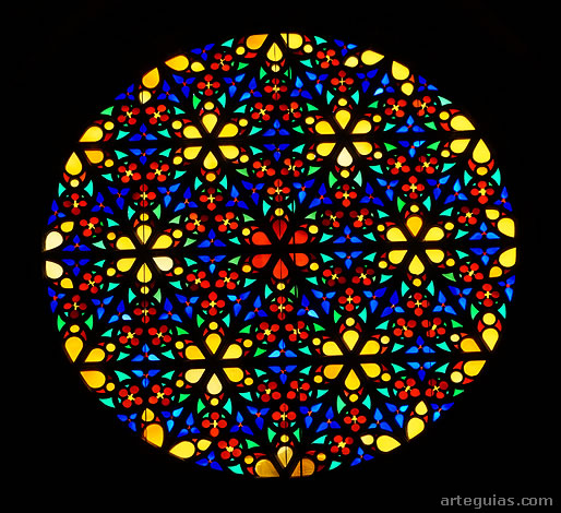 Roset&oacute;n oriental de la Catedral de Palma de Mallorca