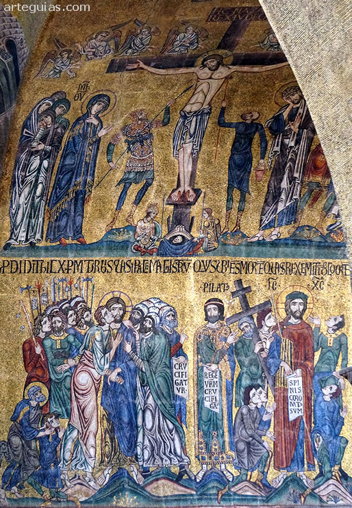 Mosaicos del ciclo de la Pasi&oacute;n