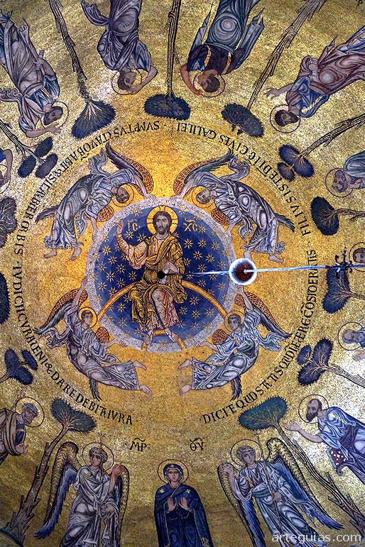 San Marcos de Venecia: mosaicos de la c&uacute;pula de la Ascensi&oacute;n