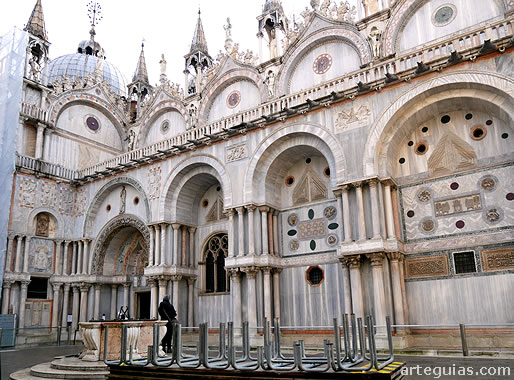 San Marcos de Venecia: fachada septentrional