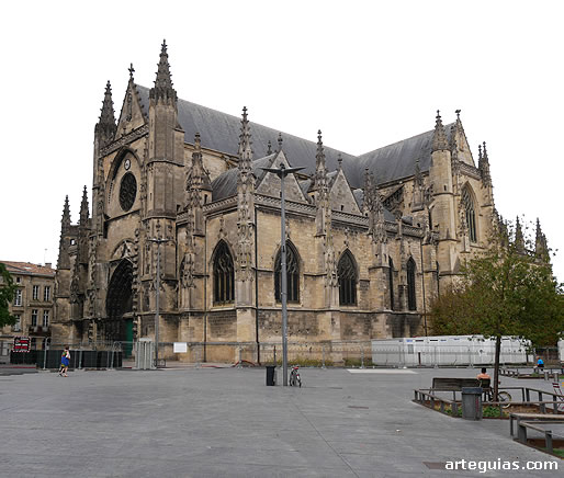 Estampa de la iglesia de San Miguel de Burdeos