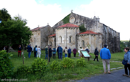 Uno de los monasterios visitados fue el de San Salvador de Bergondo