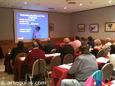 David de la Garma iniciando el cap&iacute;tulo sobre los focos regionales