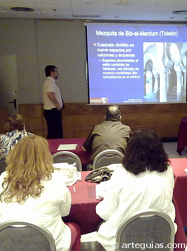Un momento del seminario dedicado a la mezquita toledana de Bib-al-Mardum (Cristo de la Luz)