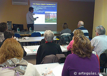 Uno de los momentos de este seminario dedicado al arte hispano-visigodo