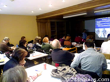 Momento del seminario dedicado a la escultura rom&aacute;nica