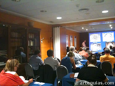 Momento del seminario de Introducci&oacute;n al Rom&aacute;nico (I), el 10/09/10