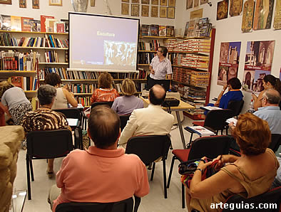 Momento del seminario dedicado a la escultura rom&aacute;nica