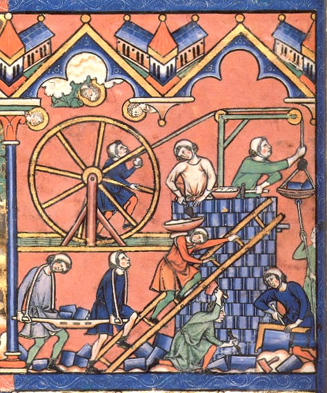 Artes Mec&aacute;nicas: Tallera trabajando en una obra de construcci&oacute;n