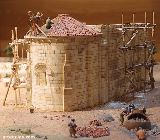 Maqueta de la construcci&oacute;n de una iglesia