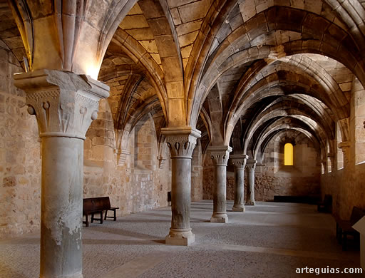 Monasterio de Huerta: refectorio de monjes