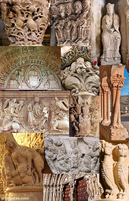 Obras escultur&oacute;cias rom&aacute;nicas relacionadas con Silos