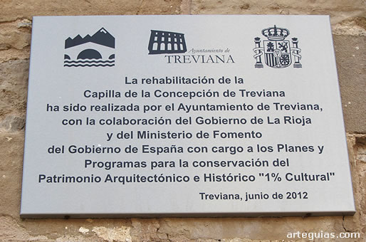 Placa que conmemora la restauraci&oacute;n de 2012