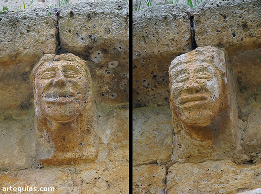 Canecillos del tejaroz de la puerta oeste