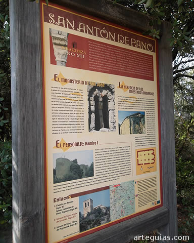 Cartel anunciador de la ermita