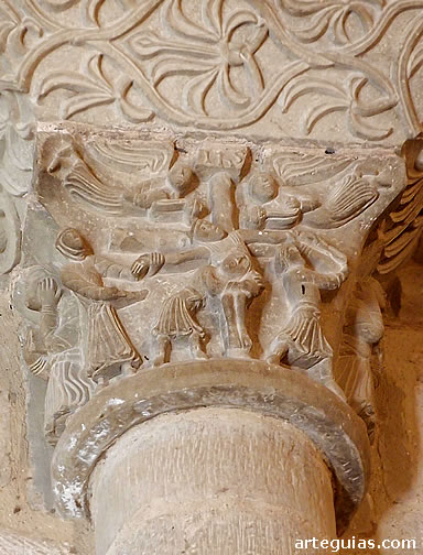 Capitel del Descendimiento de Cristo de la cruz