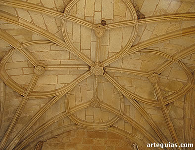 B&oacute;veda de crucer&iacute;a estrellada del p&oacute;rtico