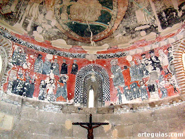 Fresno el Viejo: pinturas murales del interior