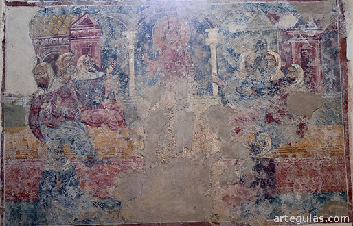 Iglesia de Agios Athanasios de Geraki, Laconia, (Grecia) : Jes&uacute;s entre los sabios del templo