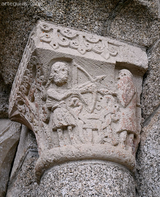 Capitel historiado de la puerta rom&aacute;nica