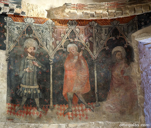Pinturas góticas de la cabecera de la iglesia de San Miguel