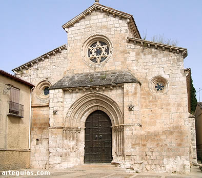 Iglesia de San Felipe de Brihuega: fachada, antes de la restauraci&oacute;n