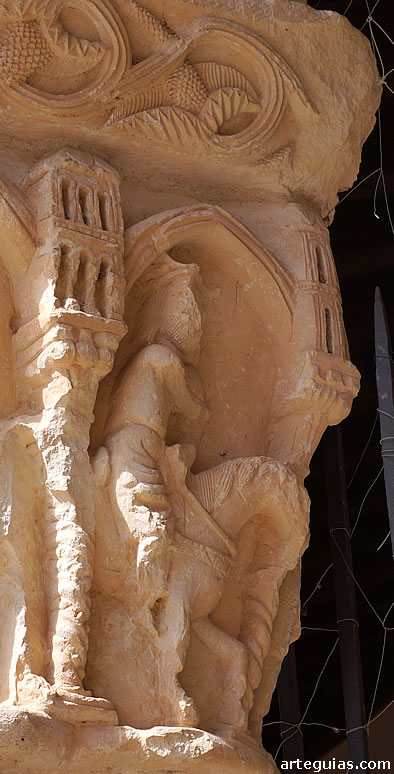 Uno de los Reyes Magos dirigi&eacute;ndose a presencia de Jes&uacute;s