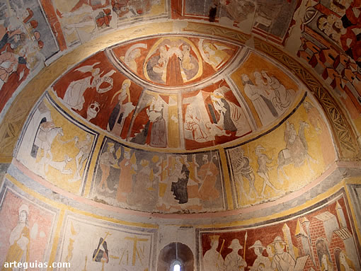 Frescos g&oacute;ticos. Iglesia de Valberzoso, Palencia