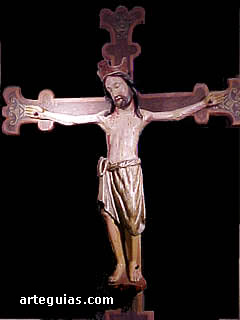 Cristo del interior la iglesia del Santo Sepulcro de Torres del R&iacute;o