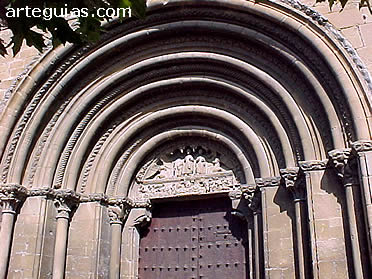 Portada de San Pedro de Olite