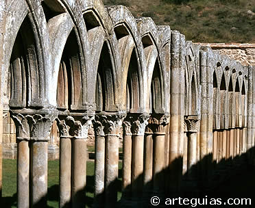 Arquer&iacute;as del claustro de San Juan de Duero. Soria