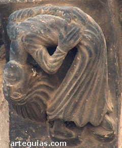 Canecillo rom&aacute;nico, Tudela