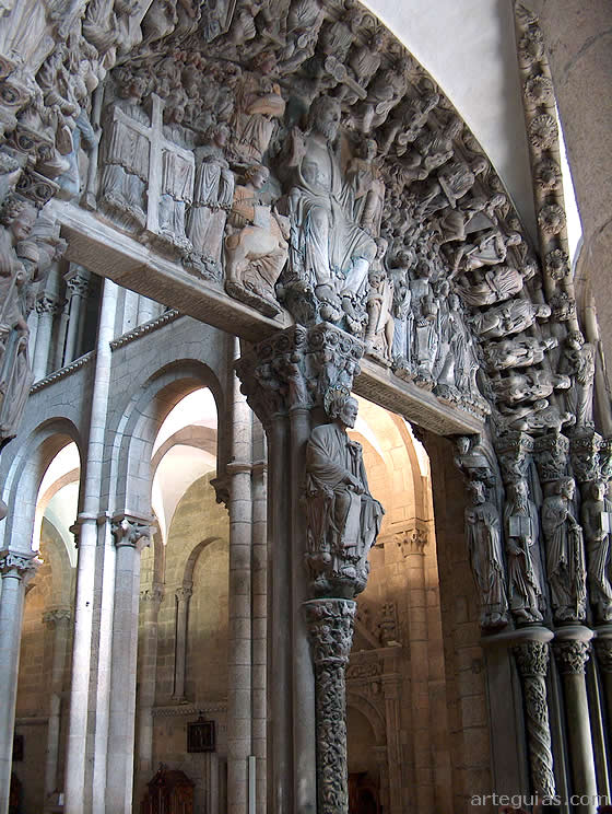 P&oacute;rtico de la Gloria antes de su restauraci&oacute;n