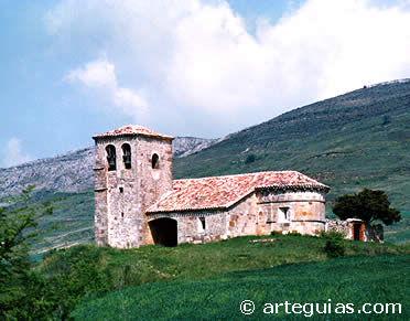 Iglesia de Pr&aacute;danos del Tozo. Comarca de Los P&aacute;ramos. Burgos