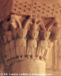 Capitel de las siete monjas. San Pedro de las Due&ntilde;as