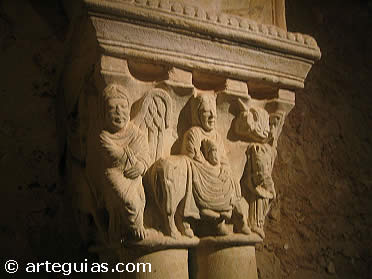 San Juan de Duero, Soria. Capitel interior