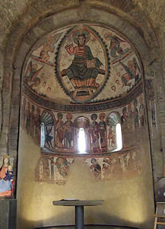 Reproducci&oacute;n de las pinturas murales en Santa Mar&iacute;a de Mur